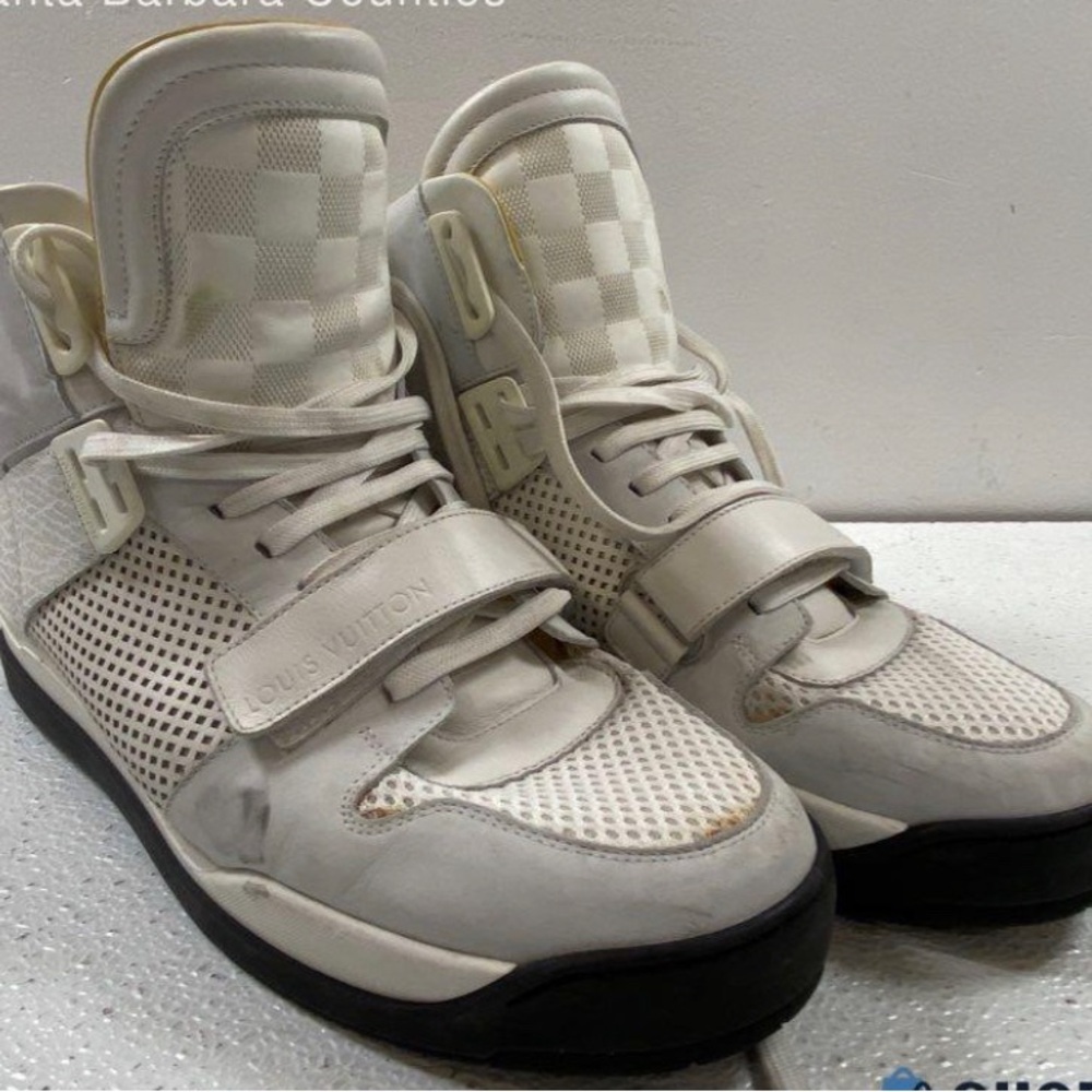 Louis Vuitton Cream and White Sneakers